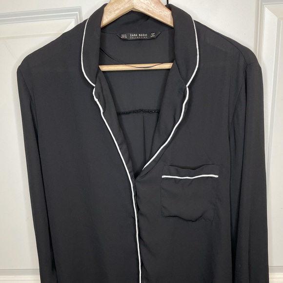 Zara PJ Style Blouse - Picture 1 of 4